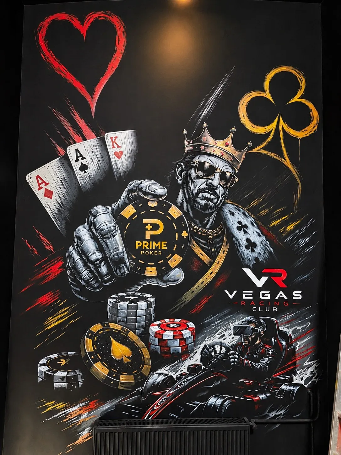 Граффити Prime Poker и VR Racing